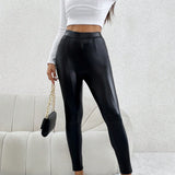 PETITE Leggings unicolor PU