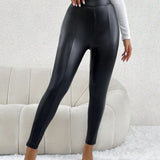 PETITE Leggings unicolor PU