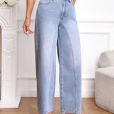 Prive Jeans de talle alto de pierna ancha