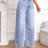 Prive Jeans de talle alto de pierna ancha