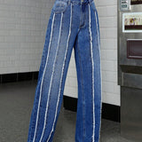 ICON Jeans anchos con ribetes sin rematar