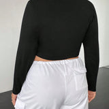 TALLA grTALLAnde CTALLAmisetTALLA crop con estTALLAmpTALLAdo de corTALLAzon y slogTALLAn