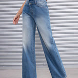 ICON Jeans anchos con cintura asimetrica
