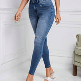 Frenchy Jeans ajustados desgarro