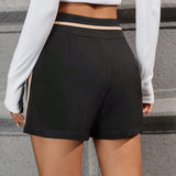 Prive Shorts con costura lateral en contraste con bolsillo oblicuo