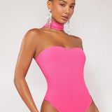 BAE Body liso con cuello halter