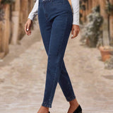 EMERY ROSE Jeans ajustados con lavado