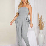 SXY Solid Tube Jumpsuit