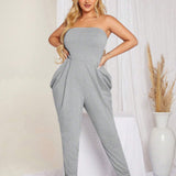 SXY Solid Tube Jumpsuit