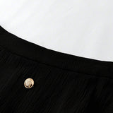 LUNE Plus Button Detail Flare Skirt