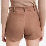 BIZwear Shorts con cinturon con bolsillo con solapa