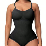 1 pieza Body-Shaping Levantamiento de gluteos Control de barriga Body para mujer, vestido sexy de lenceria Camisola adelgazante