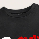 EZwear Camiseta de cuello redondo con eslogan impreso para mujer, ajuste delgado y manga corta para uso casual