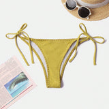 Swim Basics Braguita De Bikini Con Tiras De Color Liso Para Mujer