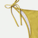 Swim Braguita De Bikini Con Tiras De Color Liso Para Mujer