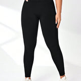 Talla grande Leggings deportivos de cintura ancha