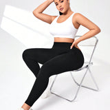 Talla grande Leggings deportivos de cintura ancha