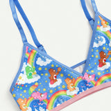 ROMWE X Care Bears Conjunto De Sujetador Y Ropa Interior Con Estampado De Dibujos Animados