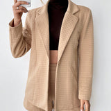 Essnce Blazer de cuello con solapa con boton & Shorts