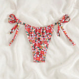 Swim Mod Braguita De Bikini Con Estampado Floral Y Tirantes Para Mujer