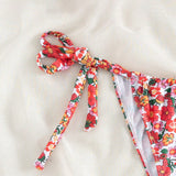 Swim Mod Braguita De Bikini Con Estampado Floral Y Tirantes Para Mujer