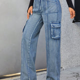 ICON Jeans cargo con bolsillo lateral con solapa