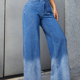 ICON Jeans con cremallera de pierna ancha