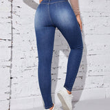 Prive Jeans ajustados con bolsillo oblicuo