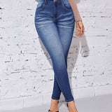 Prive Jeans ajustados con bolsillo oblicuo