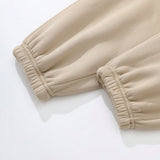 EZwear Pantalones deportivos con capucha unicolor con cordon con forro termico