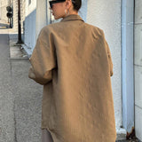 Dazy Star Abrigo con bolsillo con solapa de hombros caidos