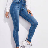 Essnce Jeans ajustados con cremallera