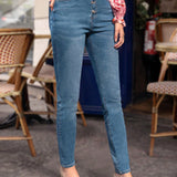 Frenchy Jeans ajustados con boton
