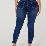 PETITE Jeans ajustados crop