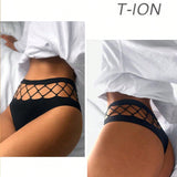 2 Piezas/cojuntobraguitas Sexies De Malla Transparente En Forma De Triangulo Y Camiseta Para El Fitness De Mujeres