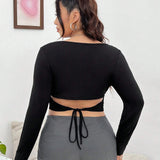 CTALLAmisetTALLA TALLA grTALLAnde negro con nudo trTALLAsero tejido mTALLAngTALLA lTALLArgTALLA crop