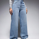 EZwear Jeans de pierna ancha