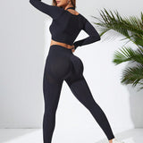 Sport Studio Top deportivo crop unicolor & Leggings