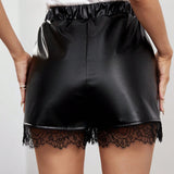 Prive Shorts elegante con encaje recortado