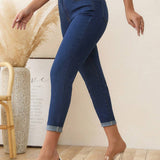 Jeans ajustados con cremallera