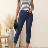 Jeans ajustados con cremallera