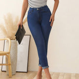 Jeans ajustados con cremallera