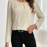 LUNE Blusa de lunares con cordon trasero