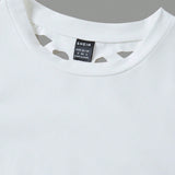 ICON Camiseta crop con abertura trasera