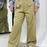 Unity Pantalones cargo con bolsillo lateral con solapa