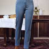 Frenchy Jeans de ajuste mom de talle alto