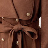Modely Abrigo de doble botonadura con cinturon