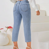 Prive Jeans de ajuste mom capris