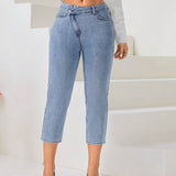 Prive Jeans de ajuste mom capris