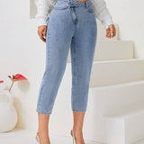 Prive Jeans de ajuste mom capris